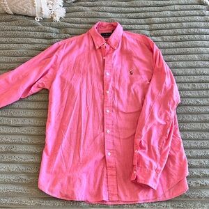 Men's Polo Ralph Lauren Chambray Oxford Button Down Top- XL